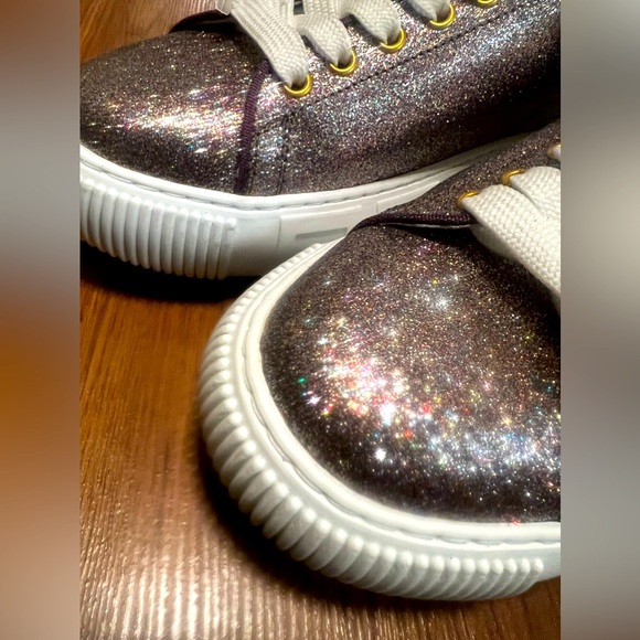 Brand New VERSACE Medusa Glitter Sneakers, Size 38 Unisex - Picture 4 of 6